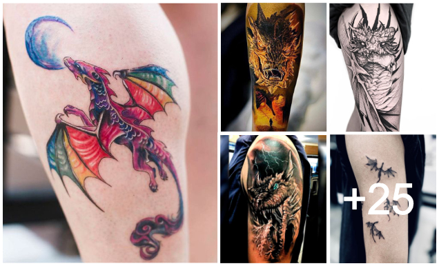 Fabulosos Tatuajes de Dragones realistas Fabulosos Tatuajes de Dragones realistas