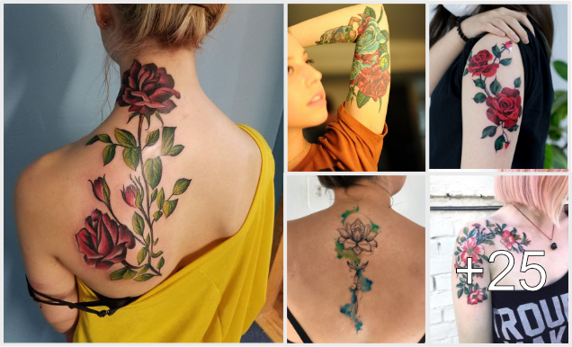 25 Hermosos Tatuajes de Flores para Mujeres 25 Hermosos Tatuajes de Flores para Mujeres