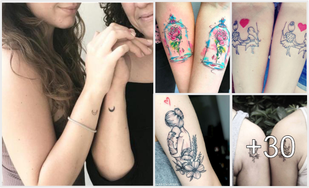 30 Ideas Hermosas Para Tatuajes de Madre e Hija