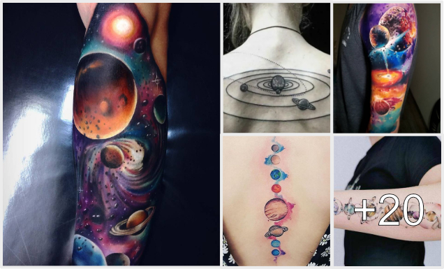 Ideas de tatuajes de planetas Ideas de tatuajes de planetas