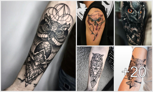 Tatuajes de Búho para hombre en diferentes estilos Tatuajes de Búho para hombre en diferentes estilos