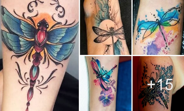 Hermosos tatuajes de libélulas y su significado
