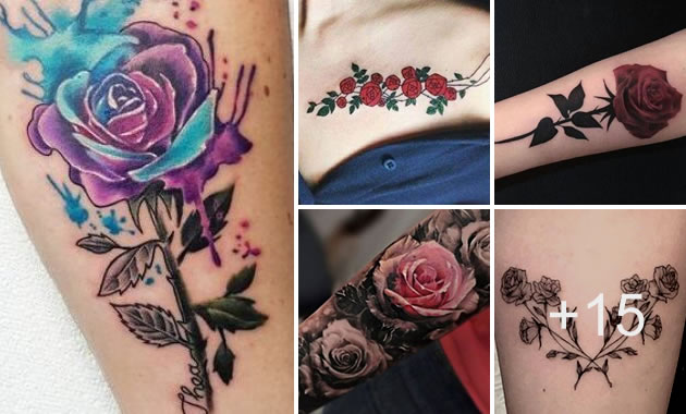 Los mejores tatuajes de rosas y sus significados