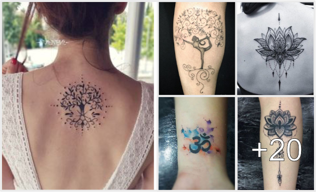 Los Mejores diseños de tatuajes paras los amantes del yoga Los Mejores diseños de tatuajes paras los amantes del yoga