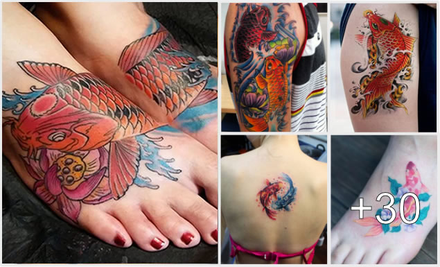 Tatuajes de Peces Koi con su significado Tatuajes de Peces Koi con su significado