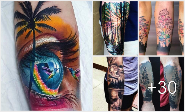 30 diseños de tatuajes de paisajes para hombres