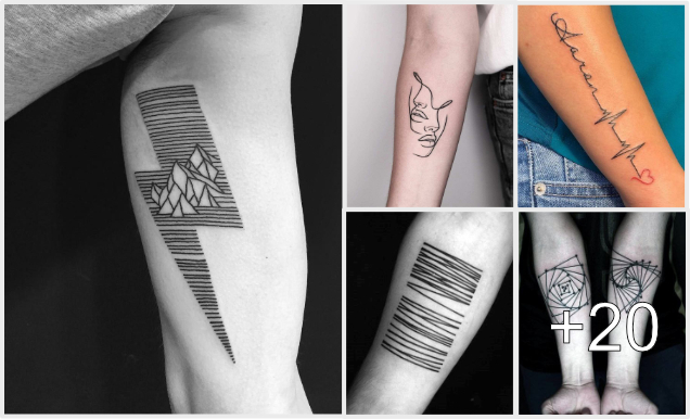 Los Mejores Diseños de Tatuajes de Líneas y su Significado Los Mejores Diseños de Tatuajes de Líneas y su Significado