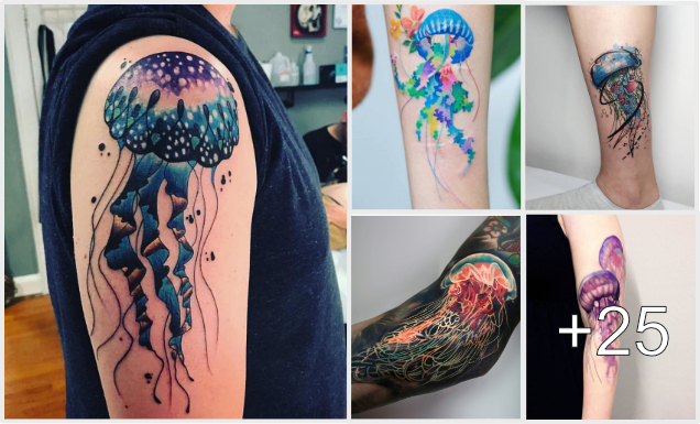 25 Fascinantes Diseños de Tatuajes de Medusas y Sus Simbolismos 25 Fascinantes Diseños de Tatuajes de Medusas y Sus Simbolismos