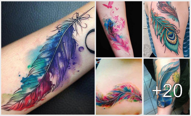 Ideas y diseños de tatuajes de plumas Ideas y diseños de tatuajes de plumas